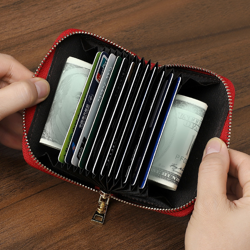 Brand Designer Leather Organiz - Card Case Minimalist 评论和价格