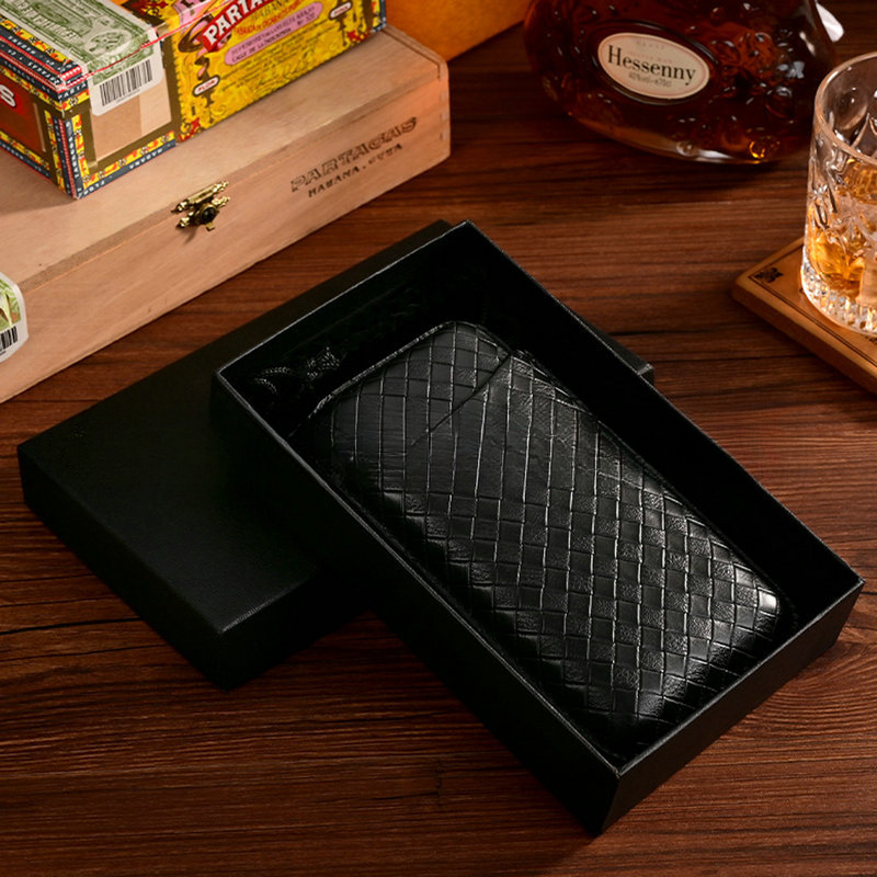 3 Pcs Leather Cigar Case Gift  - Cigar Cutter Set 评论和价格