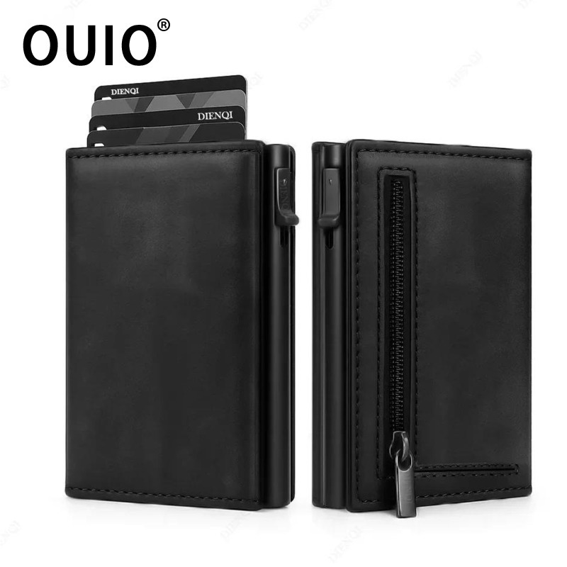 OUIO Rfid Credit Card Holder W - Card Case Minimalist 评论和价格