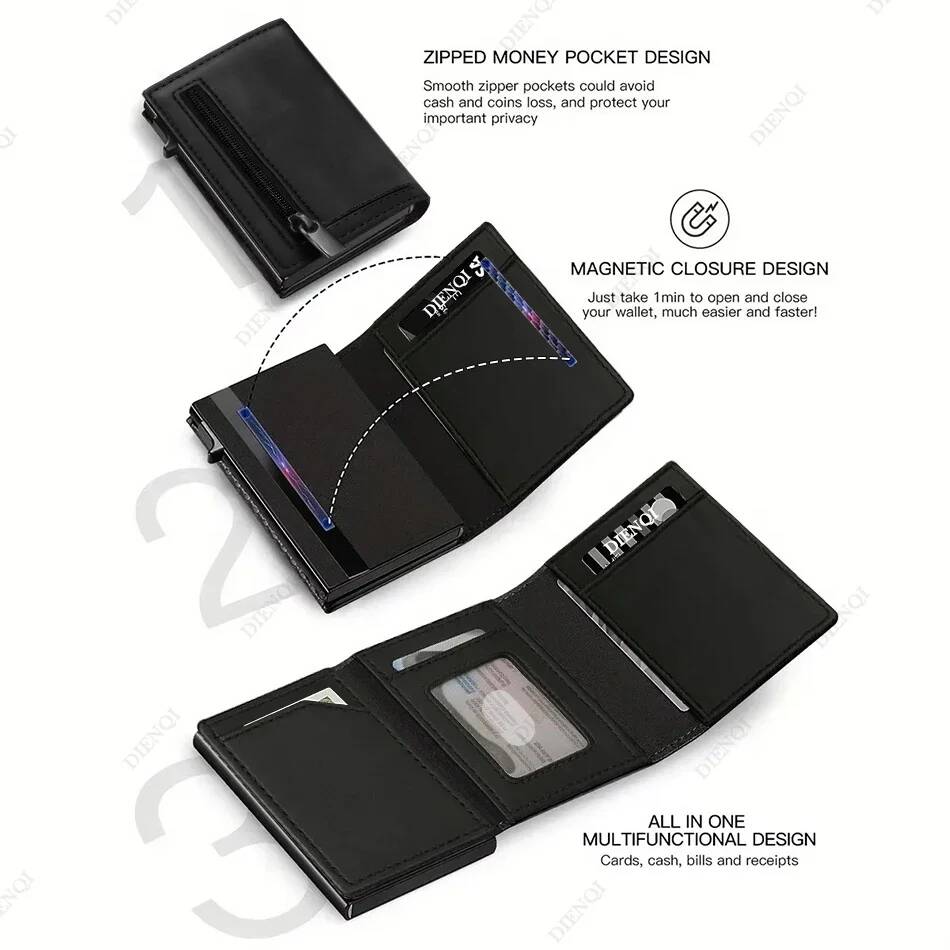 OUIO Rfid Credit Card Holder W - Card Case Minimalist 评论和价格