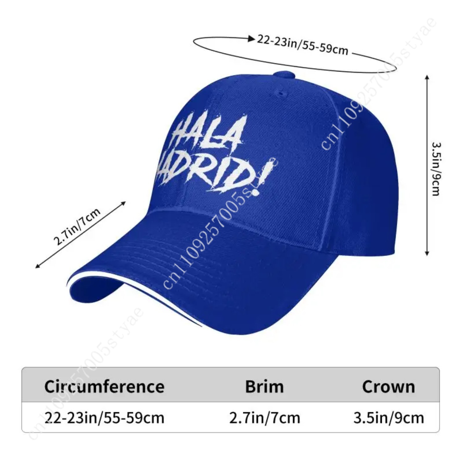 Hala Madrid Letters Print Sand - Hat Snapback Cap 评论和价格
