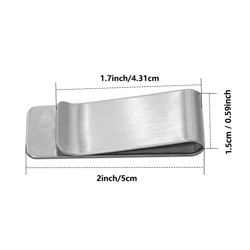20PCS Stainless Steel Silver S - Card Case Minimalist 评论和价格