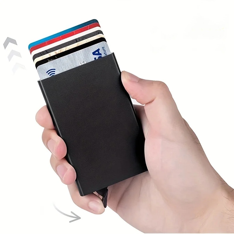 Smart Wallet Card Holder Metal - Card Case Minimalist 评论和价格