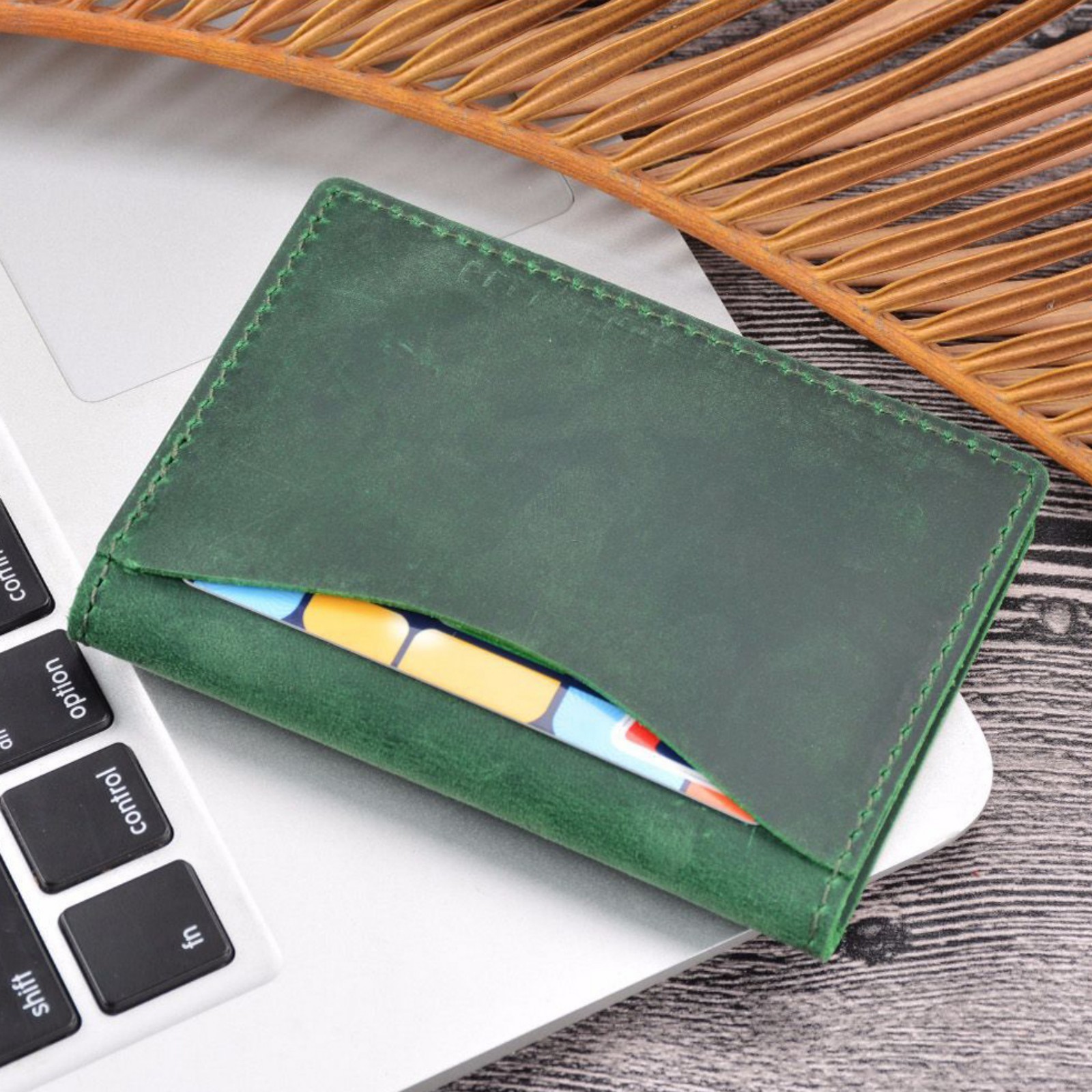Genuine Leather Pocket Slim Ca - Card Case Minimalist 评论和价格