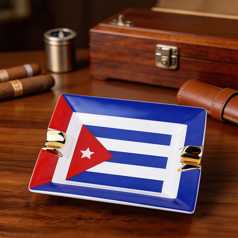 Cigar Set with Cuban Flag, Sta - Cigar Cutter Set 评论和价格