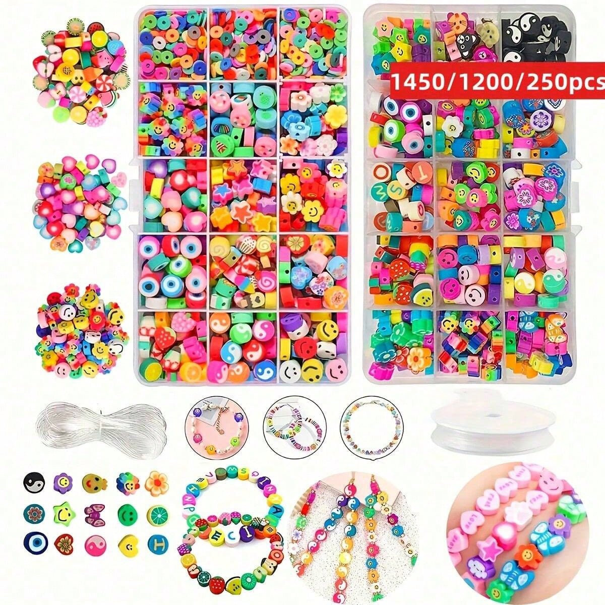 1450/1200/250pcs Polymer Clay  - Bracelet Beaded Men 评论和价格