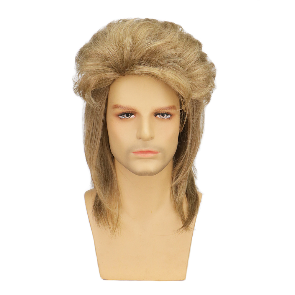 Men Wigs Synthetic Mullet wigs - Men'S Accessories In The 80S 评论和价格