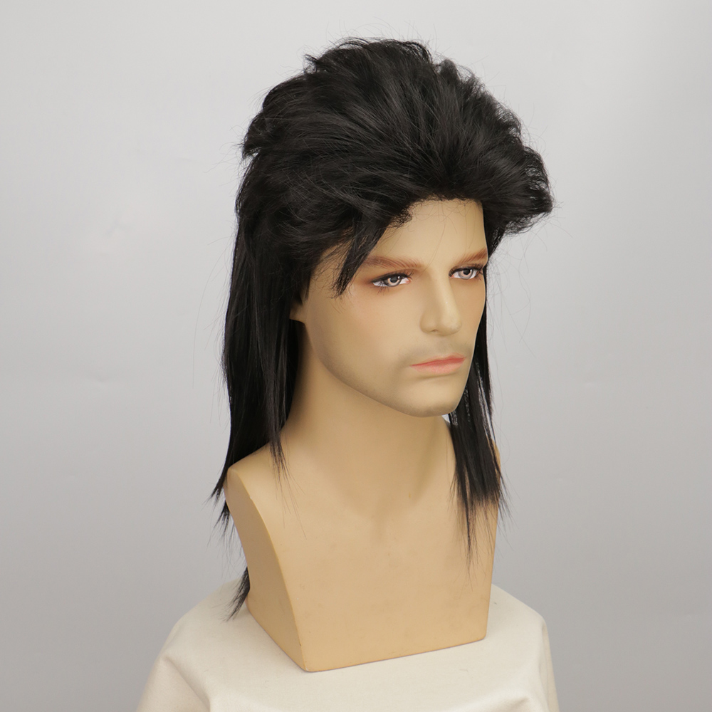 Men Wigs Synthetic Mullet wigs - Men'S Accessories In The 80S 评论和价格