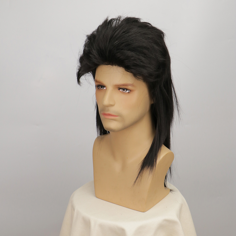 Men Wigs Synthetic Mullet wigs - Men'S Accessories In The 80S 评论和价格