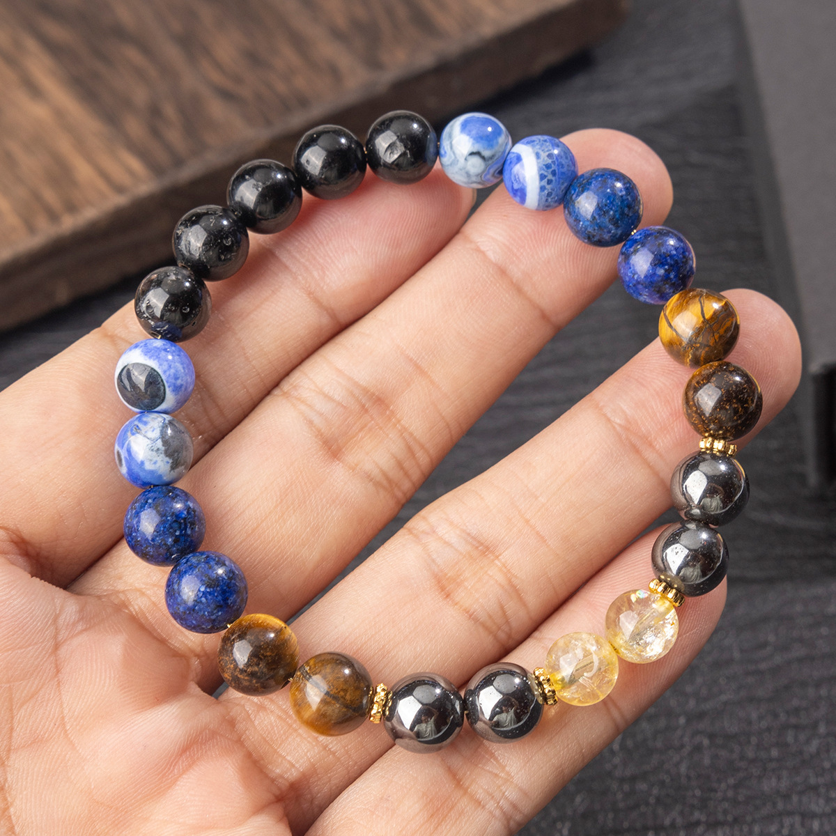 Chinese Style Lucky Natural St - Bracelet Beaded Men 评论和价格
