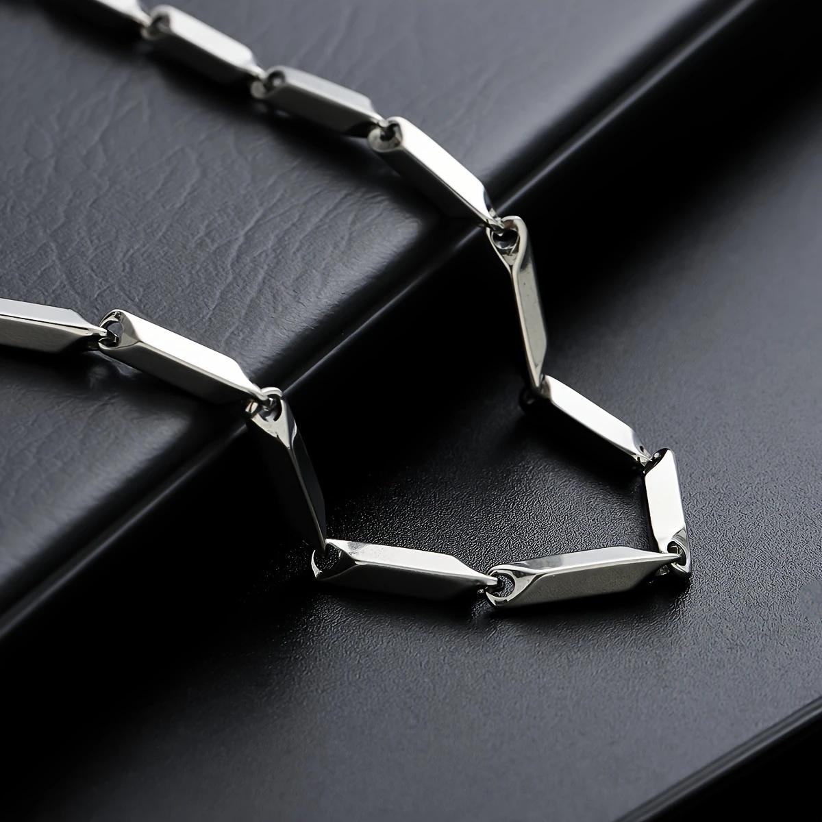 Silvery Curved Cross Stainless - Men'S Accessories Jewelry Brands 评论和价格