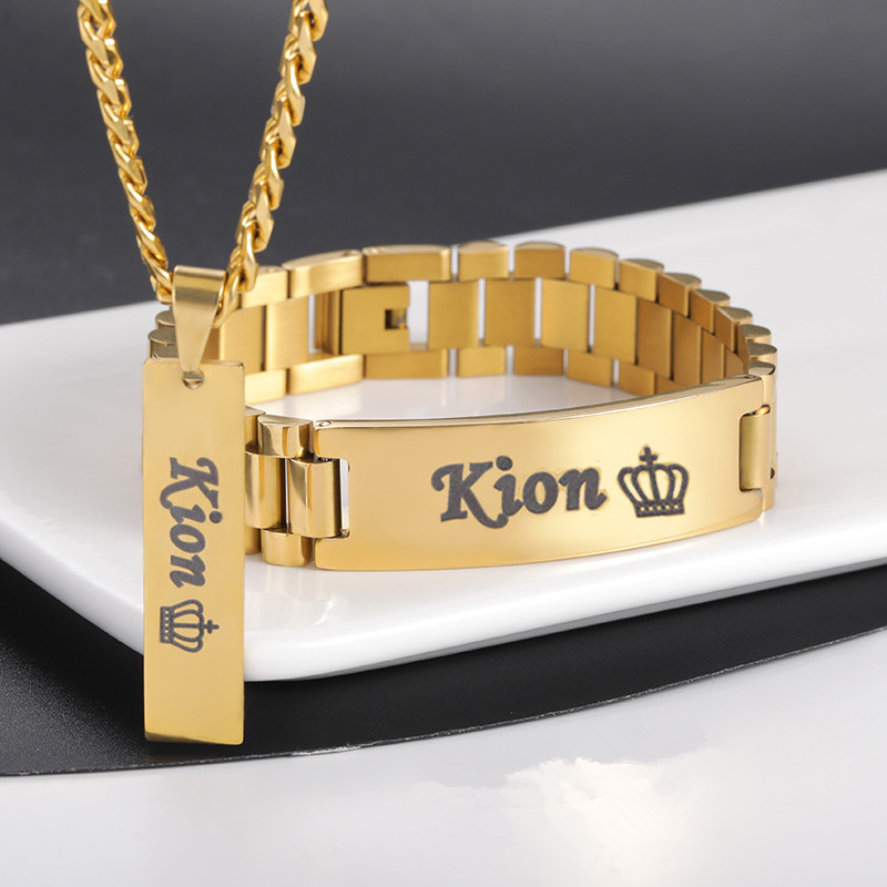 Custom Men Name Necklace Big B - Men Accessories Name 评论和价格