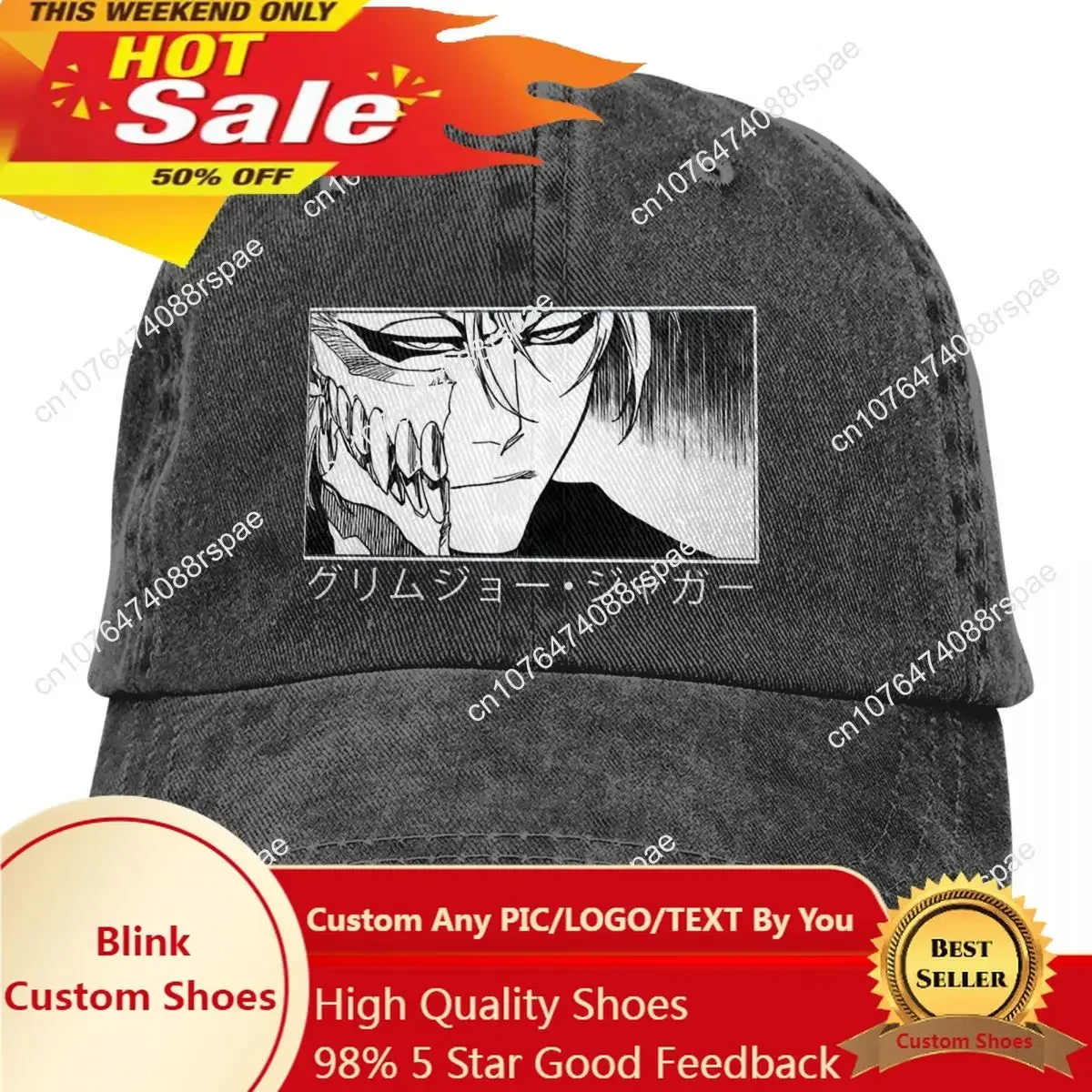 Washed Men's Baseball Cap Grim - Hat Snapback Cap 评论和价格