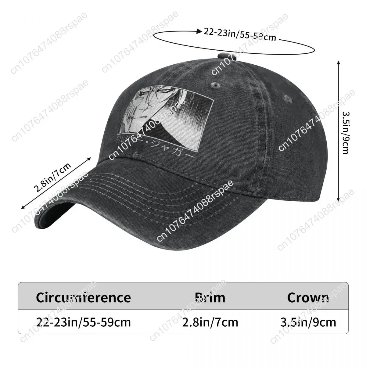 Washed Men's Baseball Cap Grim - Hat Snapback Cap 评论和价格