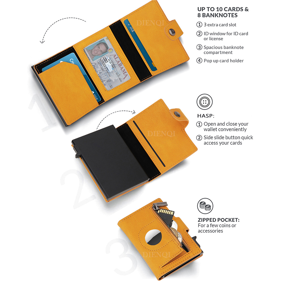 Airtag Wallet Rfid Credit Card - Card Case Minimalist 评论和价格